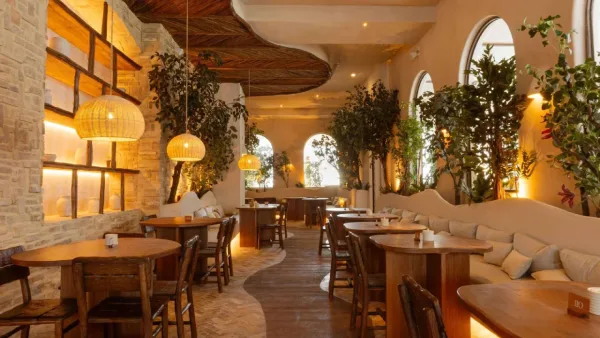 Interior of Begin Botanical restaurant