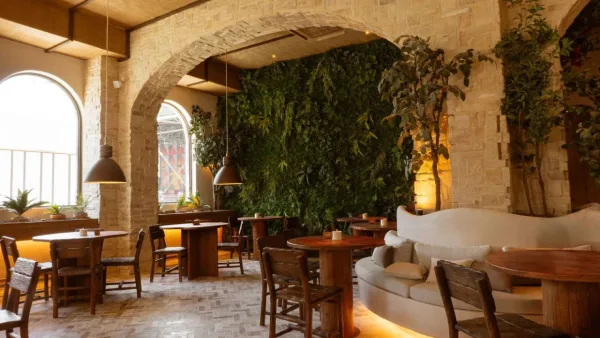 Interior of Begin Botanical restaurant