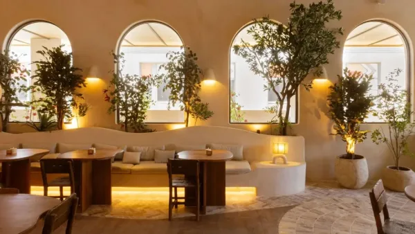 Interior of Begin Botanical restaurant