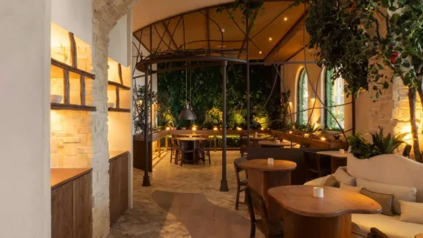 Interior of Begin Botanical restaurant