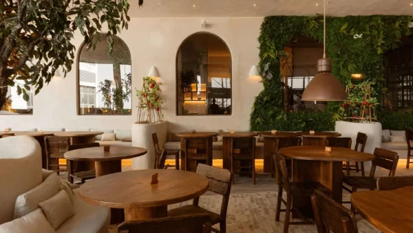 Interior of Begin Botanical restaurant