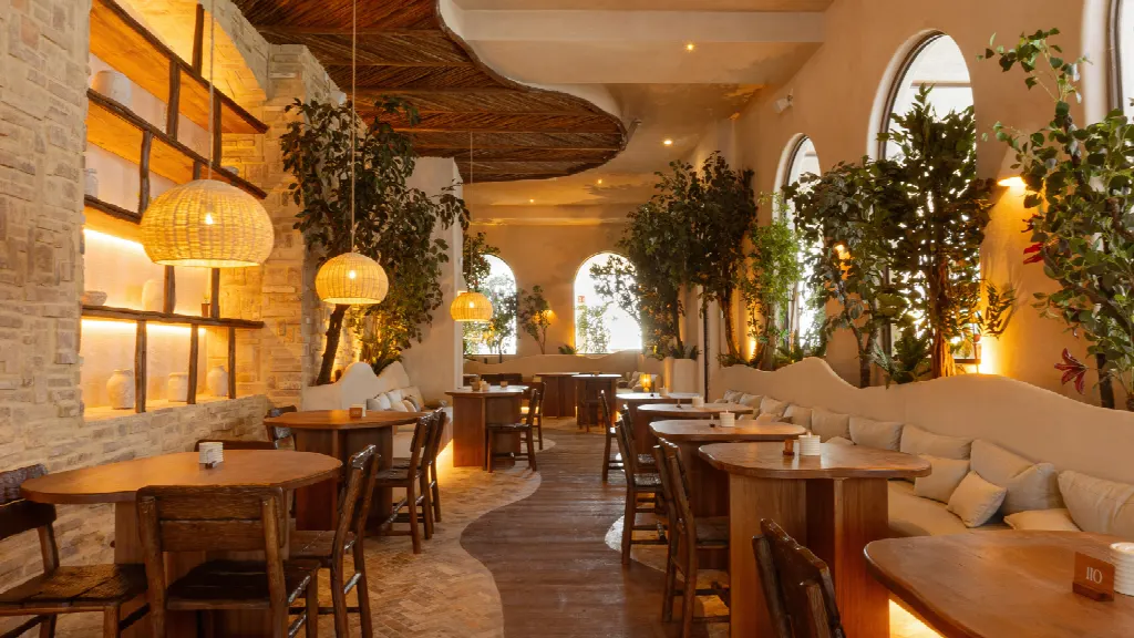 Interior area of Begin Botanical restaurant