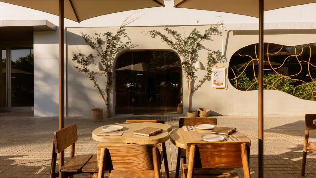 Terraza del restaurante Begin Huerta