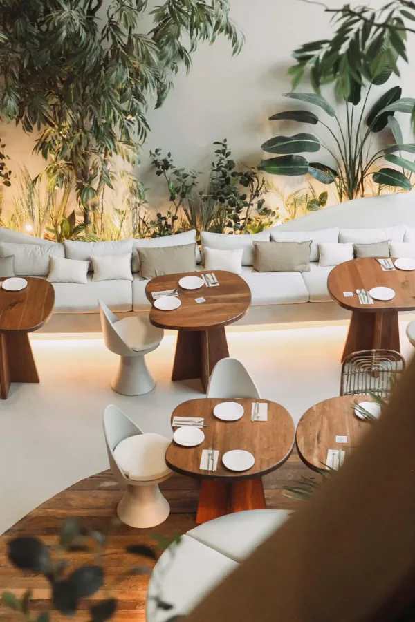 Interior of Begin Jungle restaurant