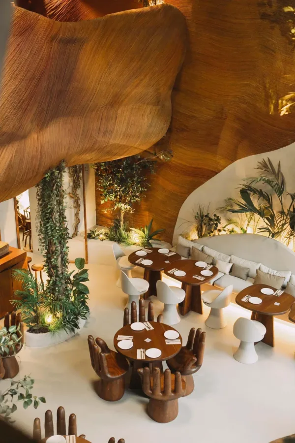 Interior of Begin Jungle restaurant