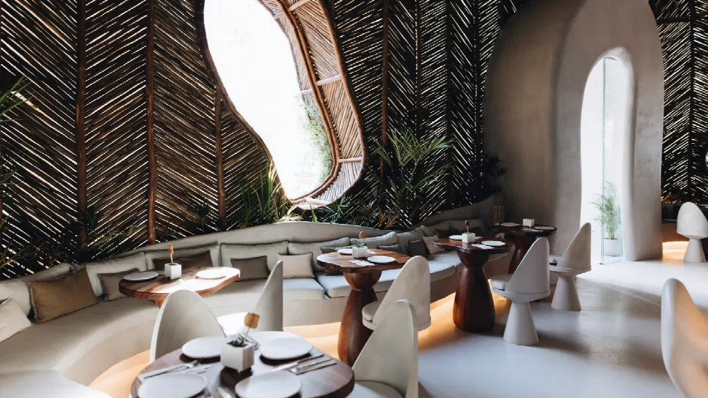 Zona interior del restaurante Begin Origen