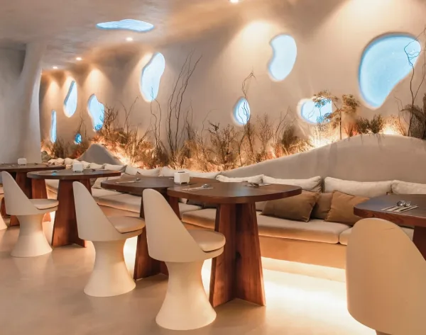 Interior of Begin Marine Depths restaurant