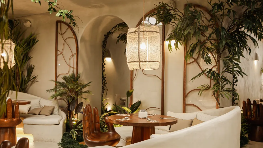 Interior area of Begin Marine Depths restaurant