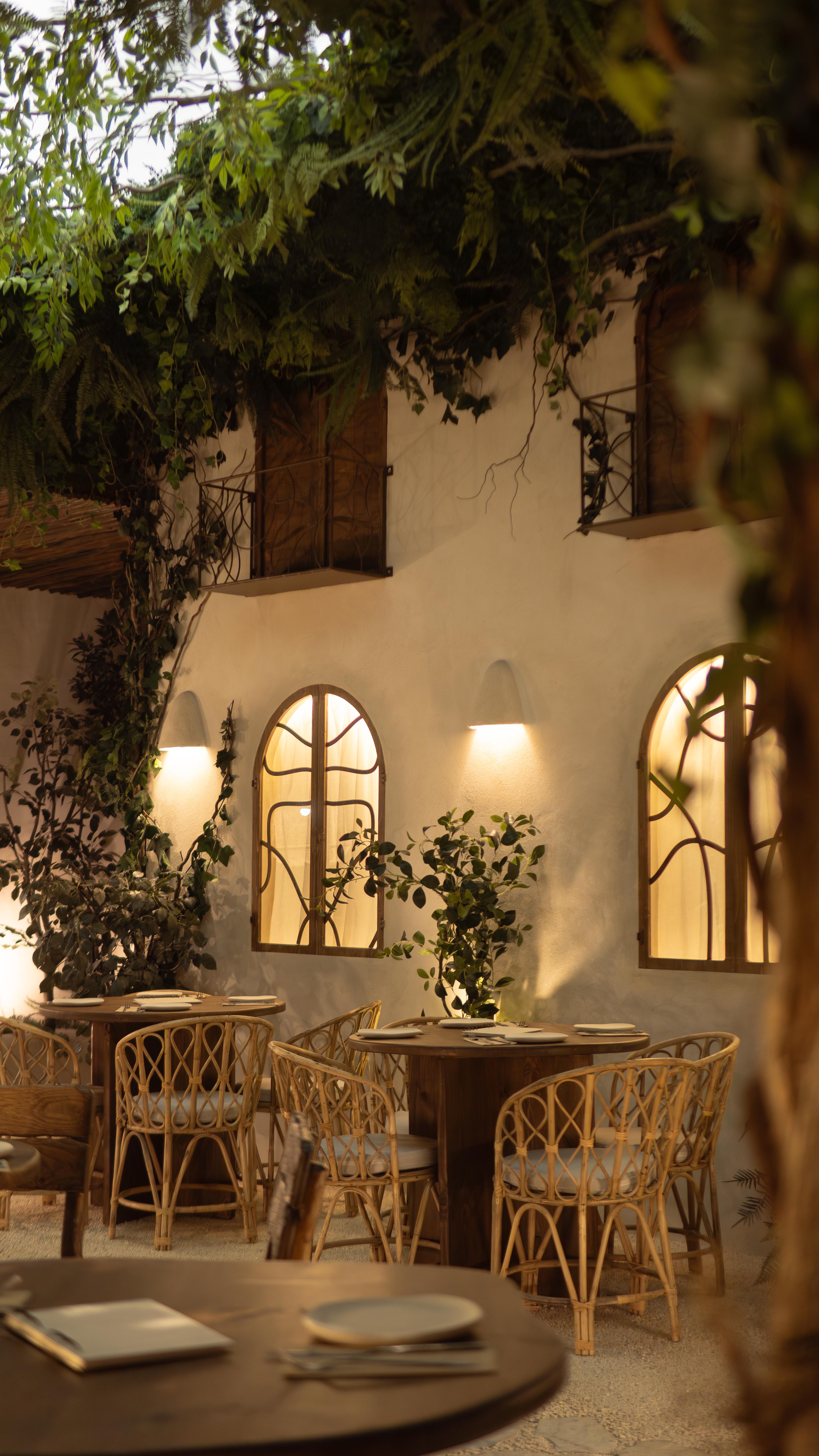 El interior de un restaurante